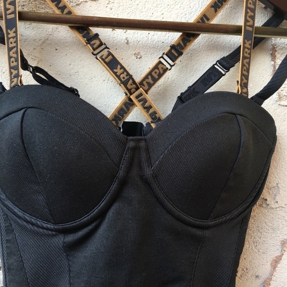 NEW IVY PARK x ADIDAS Knit Bodysuit Black Size S - Picture 12 of 16